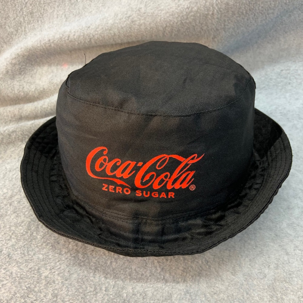Coca-Cola Zero Sugar Logo Unisex Black Coca-Cola Bucket Hat One Size